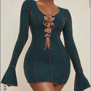 Teal blue Mini Dress